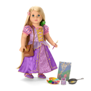 American Girl® Disney Princess Rapunzel Painting Accessories & Pascal for 18-inch Dolls O8