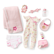Bitty Baby® Doll #1 with black hair Care & Play Set B8
