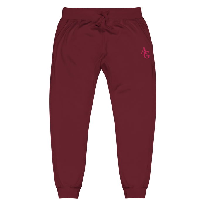 American Girl® Burgundy Fleece Sweatpants for Adults I6