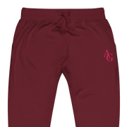 American Girl® Burgundy Fleece Sweatpants for Adults I6