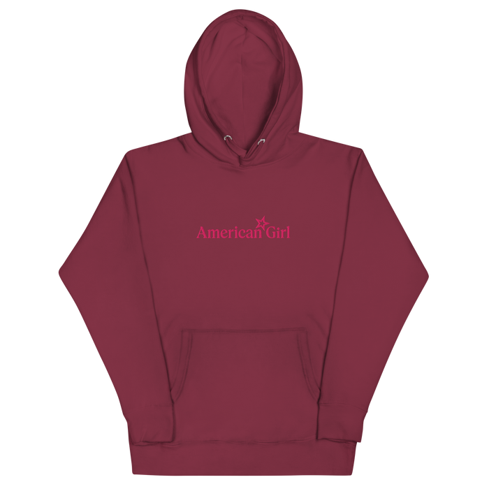 American Girl® Burgundy Hoodie for Adults C1