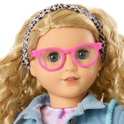 Petal-Pink Glasses for 18-inch Dolls C1