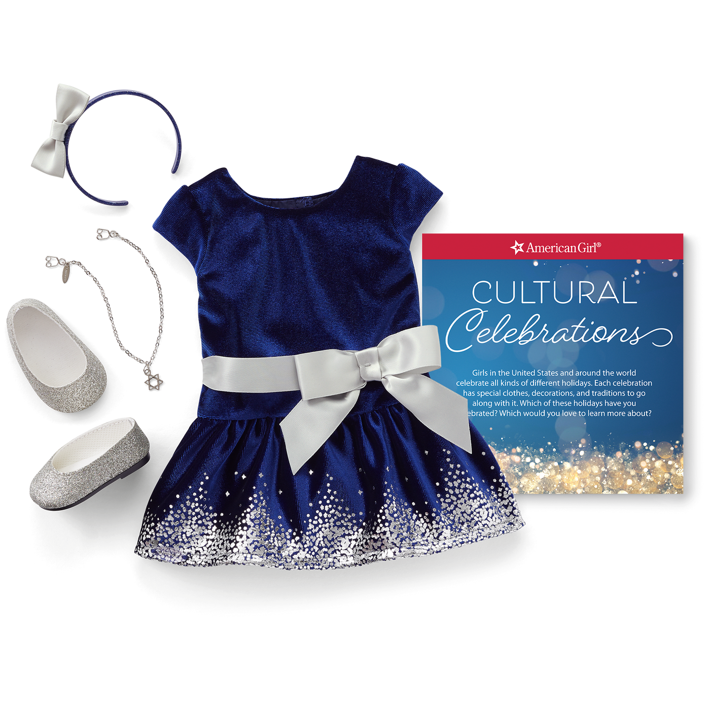 Hanukkah Celebration Outfit for 18-inch Dolls I6