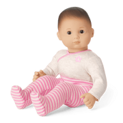 Bitty Baby® Doll #2 with brown hair in Pretty Pink X7