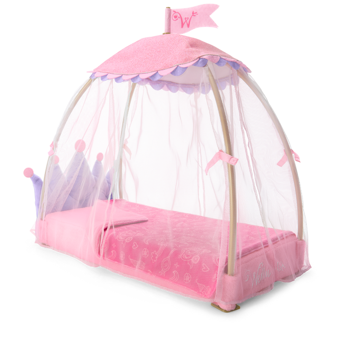 Royal Canopy Bed for WellieWishers™ Dolls Q5