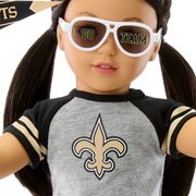 American Girl® x NFL New Orleans Saints Fan Outfit & Accessories for 18-inch Dolls O7