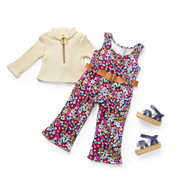 Julie’s™ Floral Jumpsuit for 18-inch Dolls (Historical Characters) E3