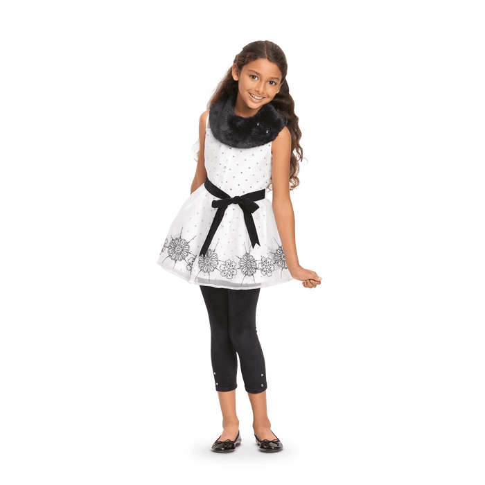 Let It Snow Tunic for Girls I3
