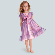 Royal Ruffles Nightie & Robe for Little Girls M6