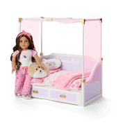 All Set for Sleepovers Canopy Bed for 18-inch Dolls L7