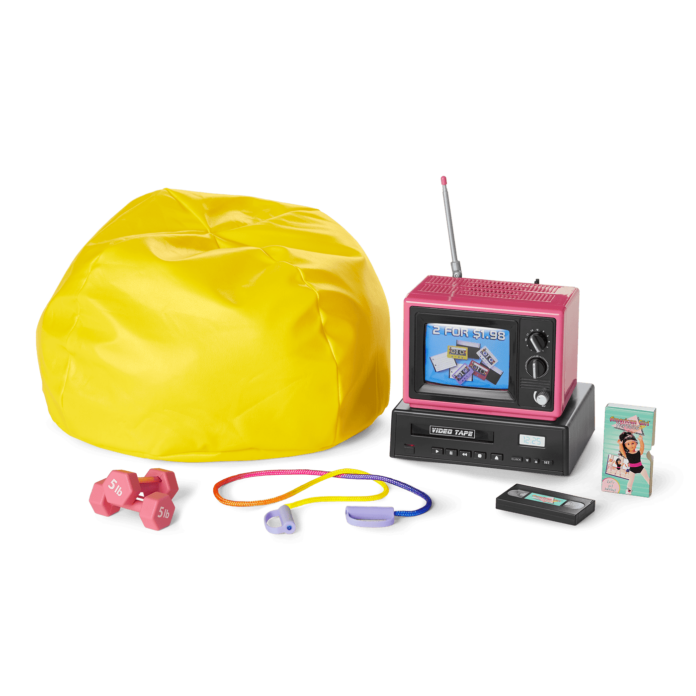 Courtney‘s™ TV & Fitness Accessories for 18-inch Dolls (Historical Characters) V2