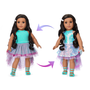 Glam Shimmering Ocean Outfit for 18-inch Dolls H7