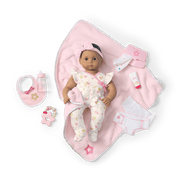 Bitty Baby® Doll #5 with brown hair Care & Play Set Y7