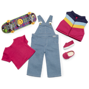 ’90s Twins Nicki’s™ Skateboarding Gift Set (Historical Characters) C7